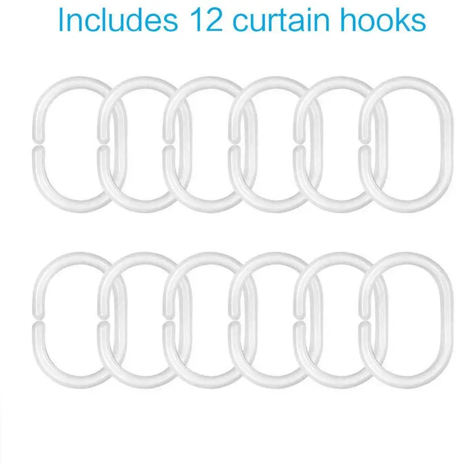 Занавеска для душа водостойкая из полиэстера 72x78 дюймов