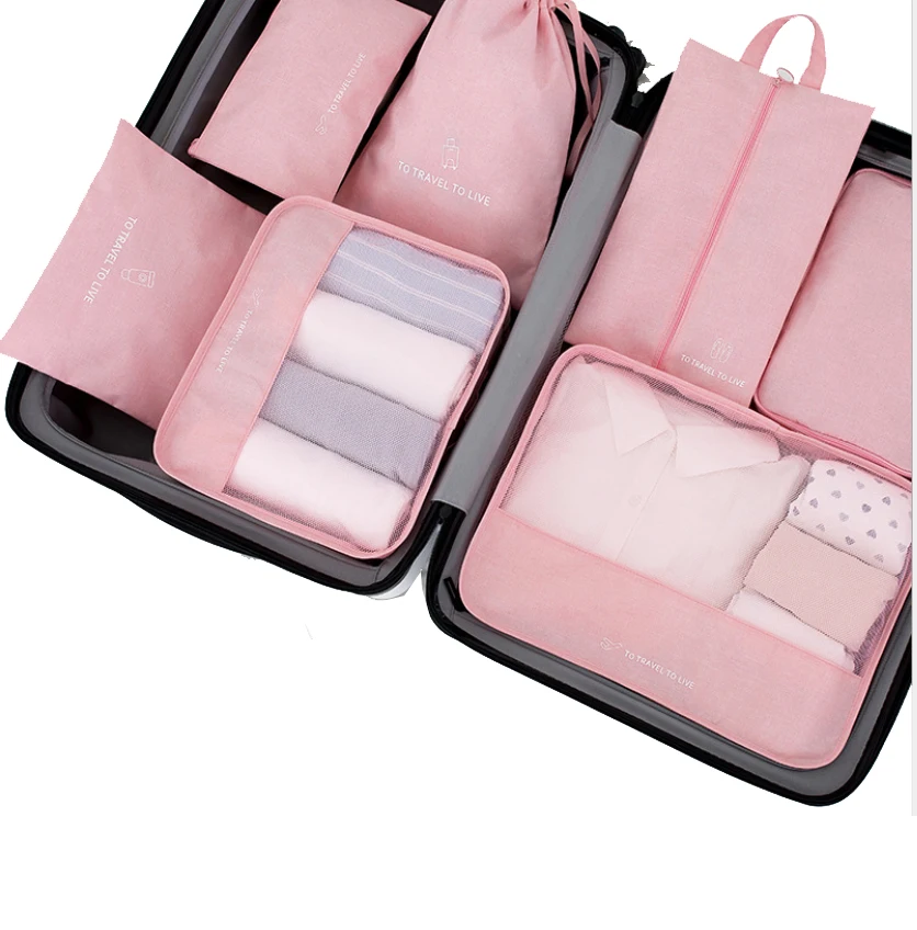 Дорожные сумки для хранения 7 шт водонепроницаемый дорожный набор катионные