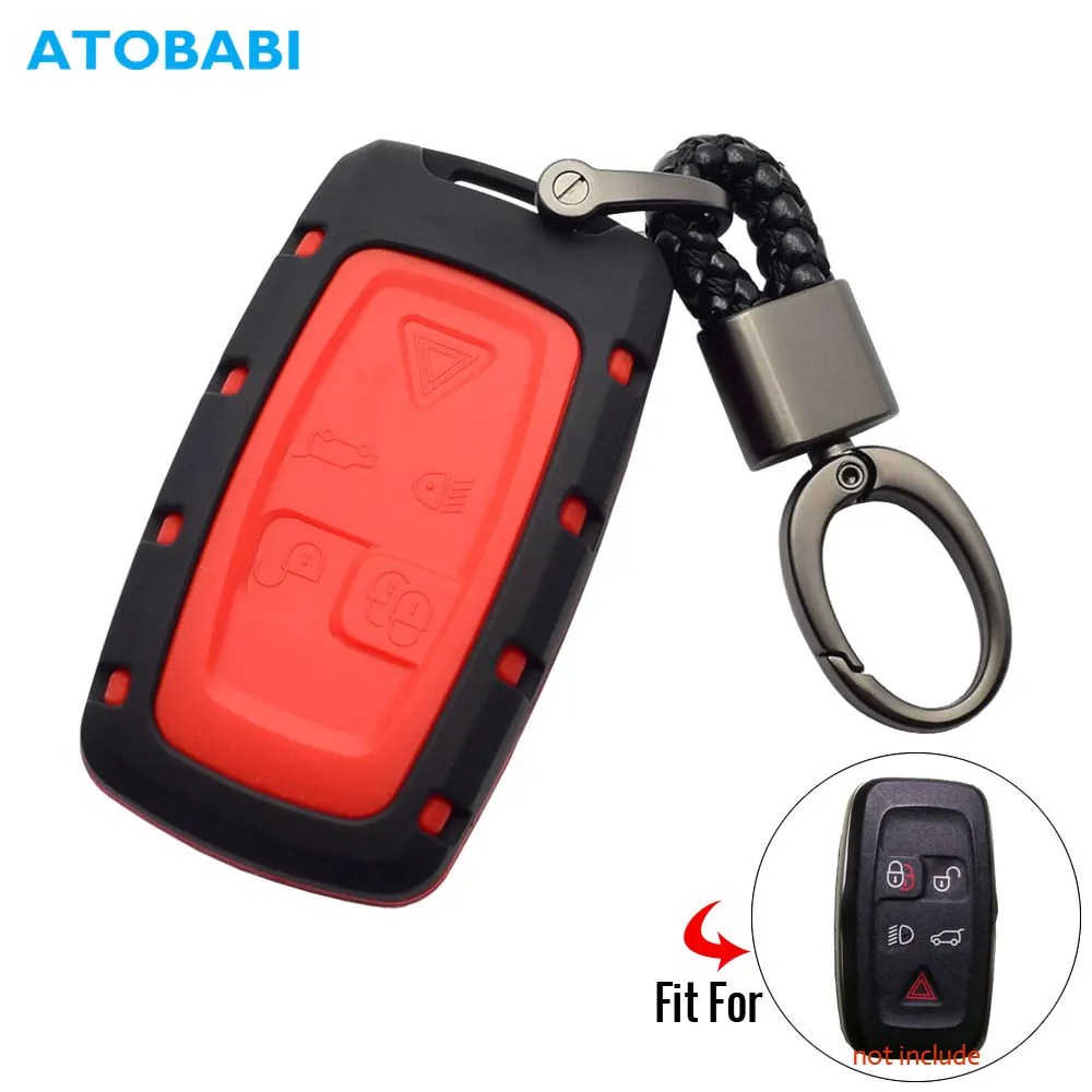 Чехол для автомобильного ключа ATOBABI с 5 кнопками Land Rover Range Discovery 4 ABS + силикон