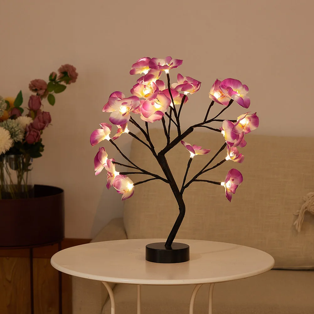 

3 LED rose bonsai lights fairy tree table decoration lighting holiday decoration wedding holiday home decoration birthday gift
