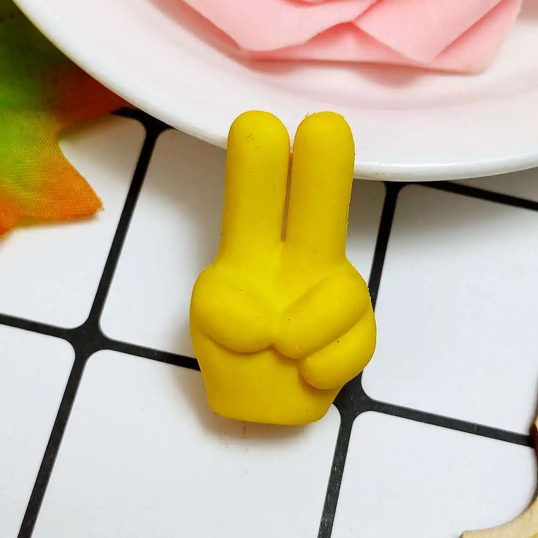 

Can be installed finger toy children's eraser student special children's pencil eraser 2PCS