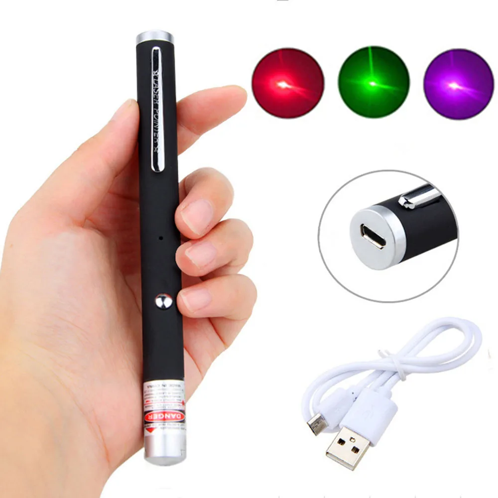 

Green USB powerful laser portable ballpoint pen 201 5MW 532nm with cable 500-1000m laser range suitable for lectures and meeting