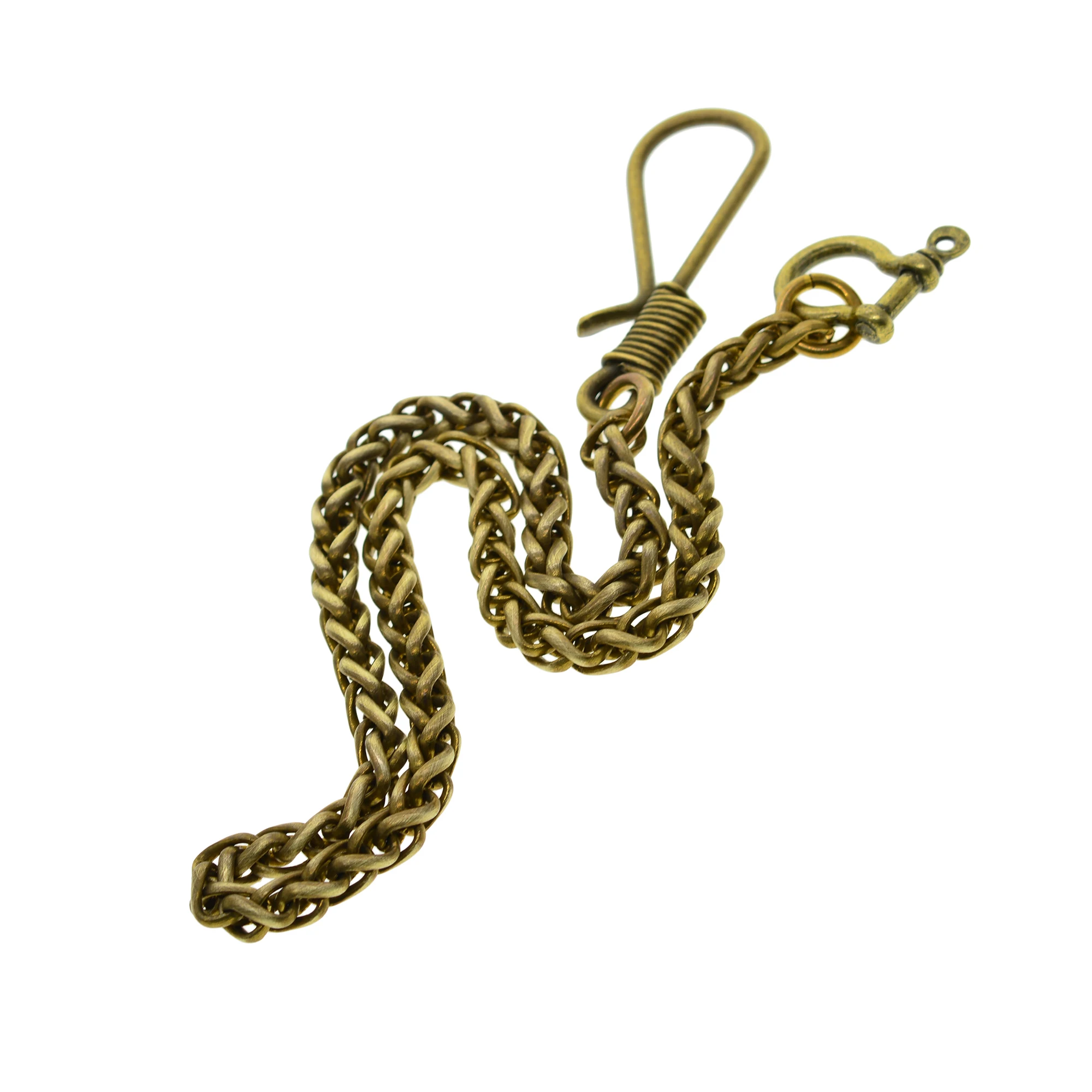 Антикварная металлическая цепочка для бумажника 8 мм латунная в виде змеи