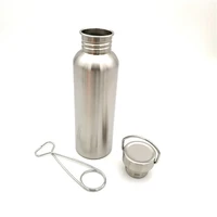 stainless steel sport water bottle rugged water cup outdoor camping hiking survival tableware tools gym flask drinkware