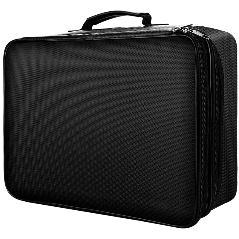 

Fireproof 3-Layer File Storage Box with Waterproof Zipper Portable Fireproof Safety Box for Important Documents