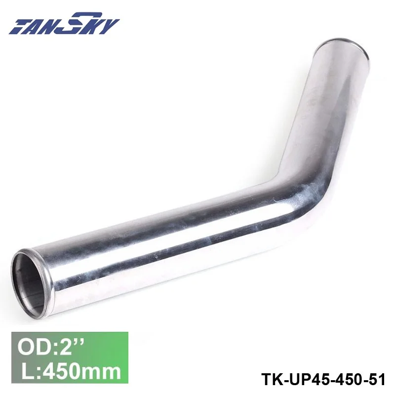 2 шт./блок 51 мм &quotOD Out/Inlet алюминий 45'Turbo/интеркулер локоть трубопроводы L:450 для Ford