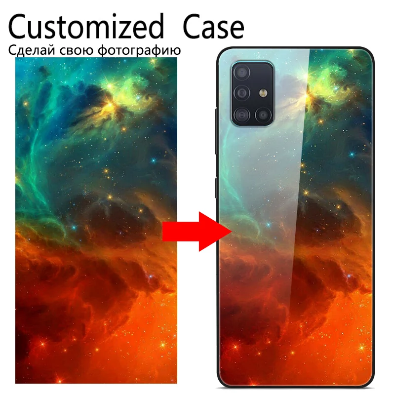 Индивидуальный стеклянный чехол на заказ для Huawei P40 P30 Mate Honor 20 20s Lite 10i 8A 9X 7A Pro PSmart