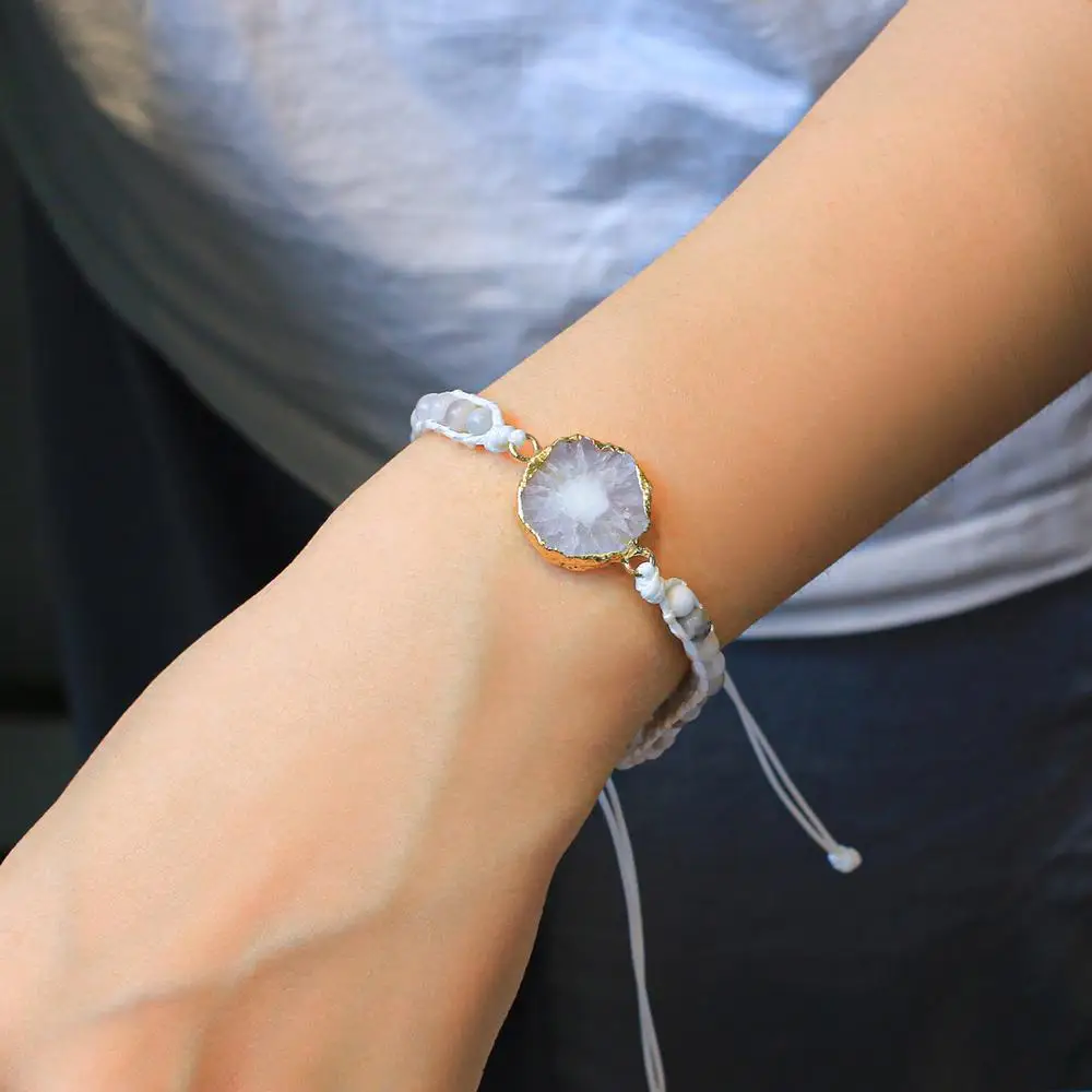 

KELITCH Autumn New Natural Stone Beaded Bracelet Fashion Colorful Wrist Decoration Female Jewelry 2021