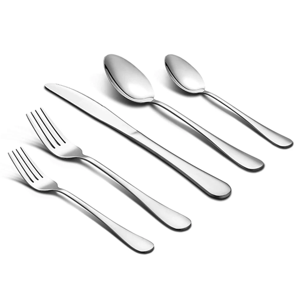 

20 штук набор посуды зеркало Нержавеющая сталь набор посуды Ножи вилка, кофейная ложка набор столового прибора можно мыть в посудомоечной м...