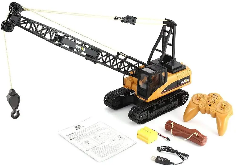 HUINA 1572 15ch RC кран из сплава 1/14 2 4 ГГц инженерный подвижный фиксированный стрела