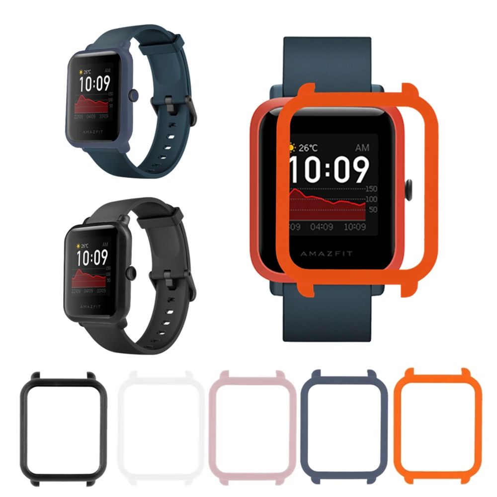 Пластиковый чехол бампер из поликарбоната для смарт часов Amazfit Bip S защитный Xiaomi