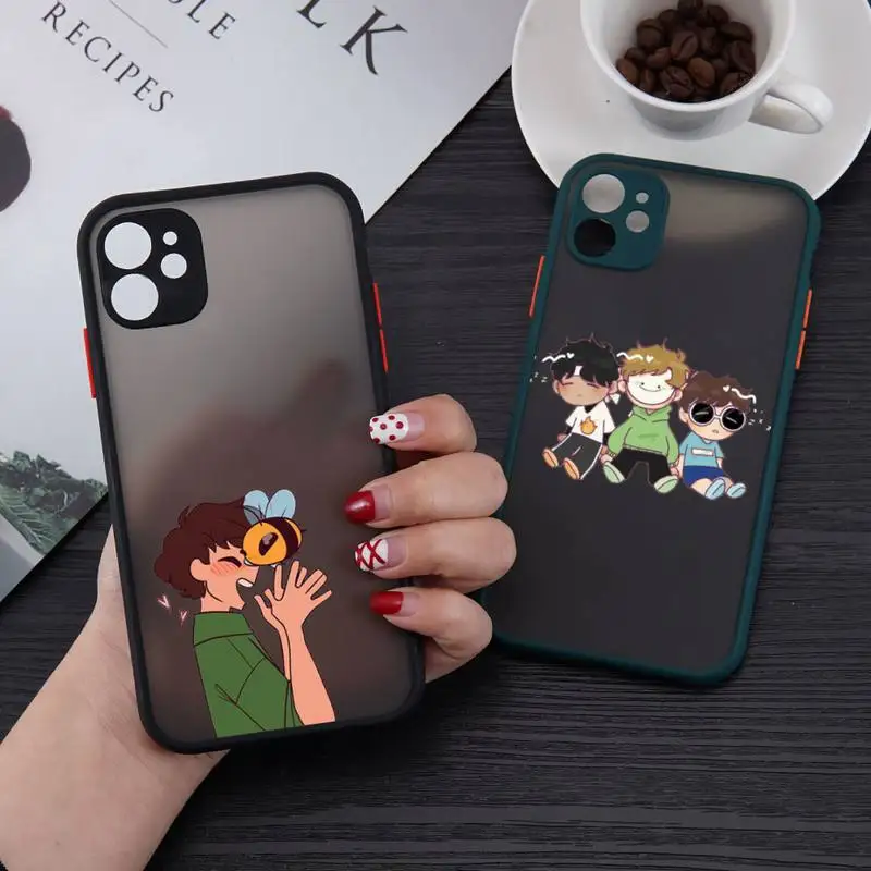 

Dream Smp Japan Anime Phone Case matte transparent For iphone 7 8 11 12 plus mini x xs xr pro max cover