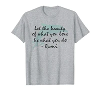 rumi quote beautiful t shirt with dolphin