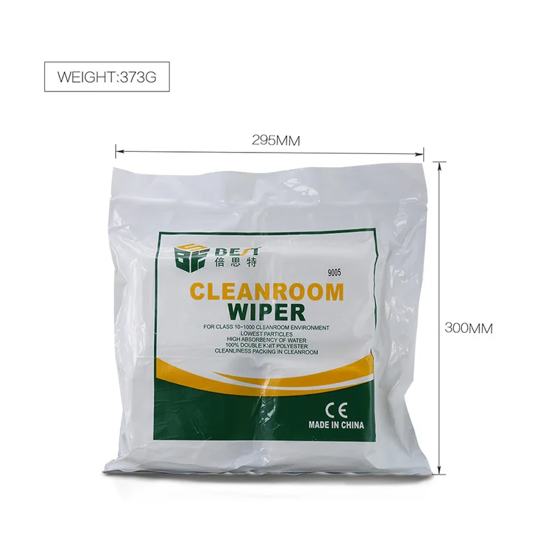 9x9" Class 100 Polyester Cleanroom Wiper ESD Dust Free Cloth Remover Mobile Phone LCD Screen Glasses Camera Cleaning | Инструменты