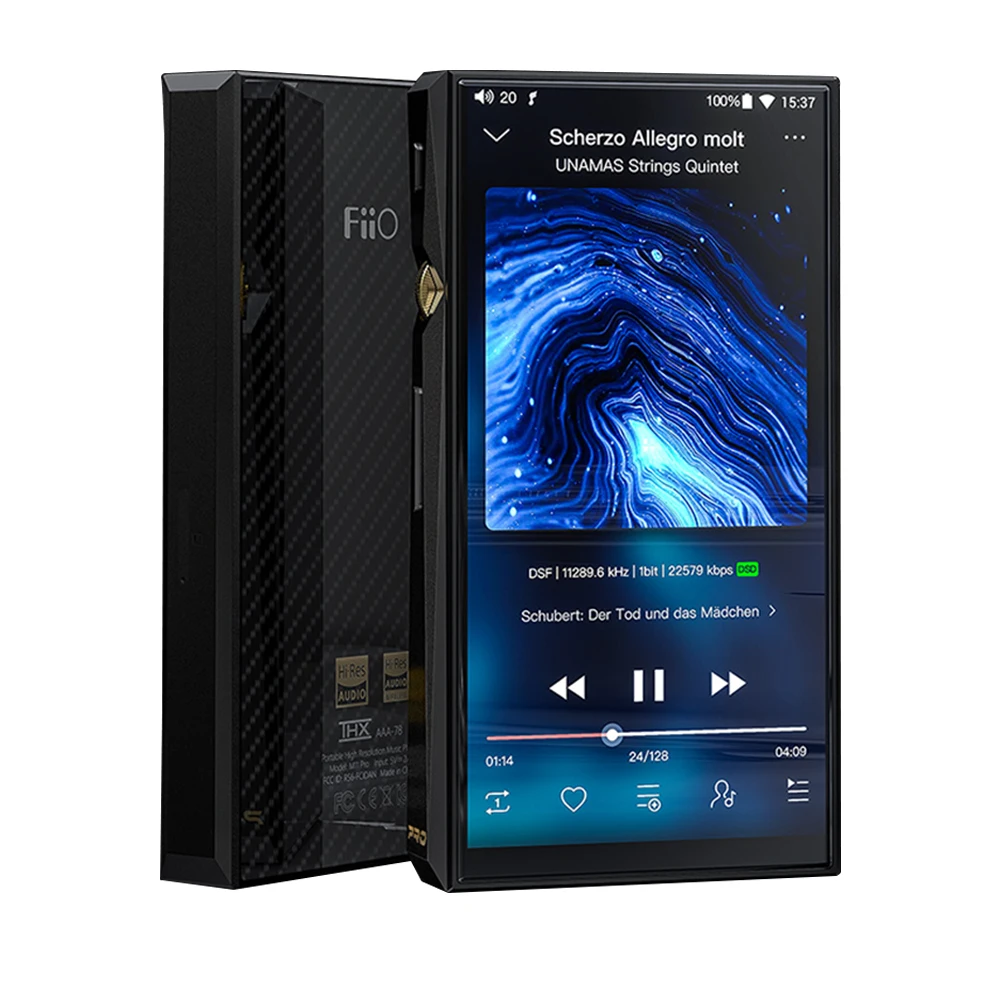 FiiO M11 Pro 64GB Android Hi-Res Music Player with Dual AK4497/THX AAA-78/atpX HD/LDAC/Bluetooth/DSD/Tidal/Spotify