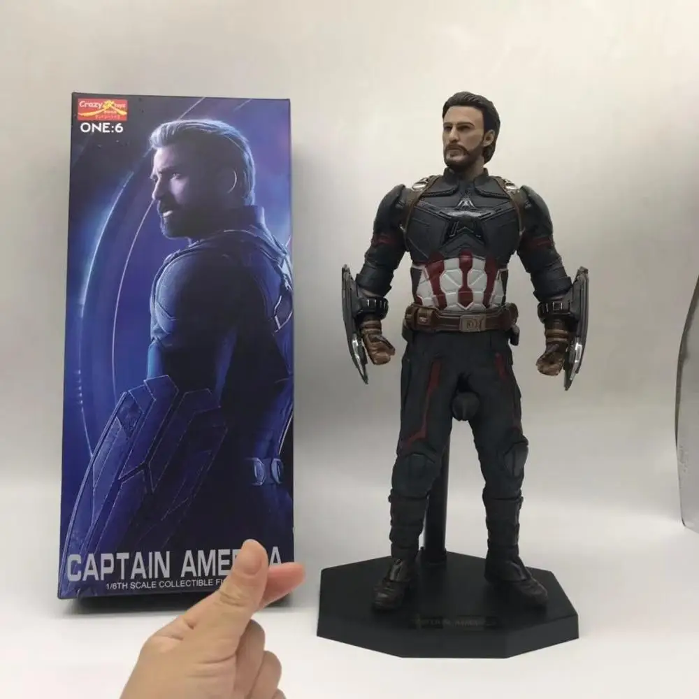 12 дюймов Сумасшедшие игрушки новый Фильм Мстители бесконечные войны Капитан