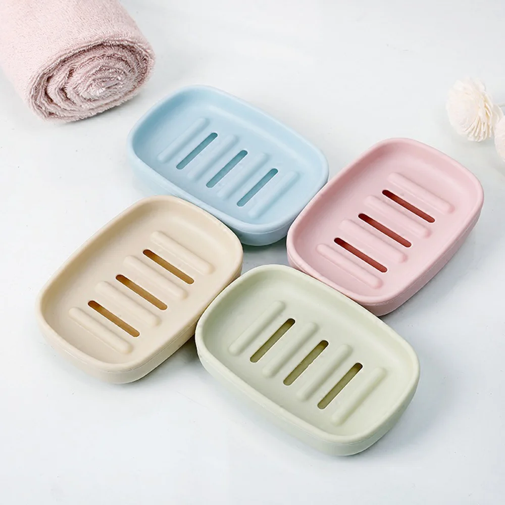 

6Pcs Double Layer Soap Containers Soap Dishes Soap Draining Dishes for Home