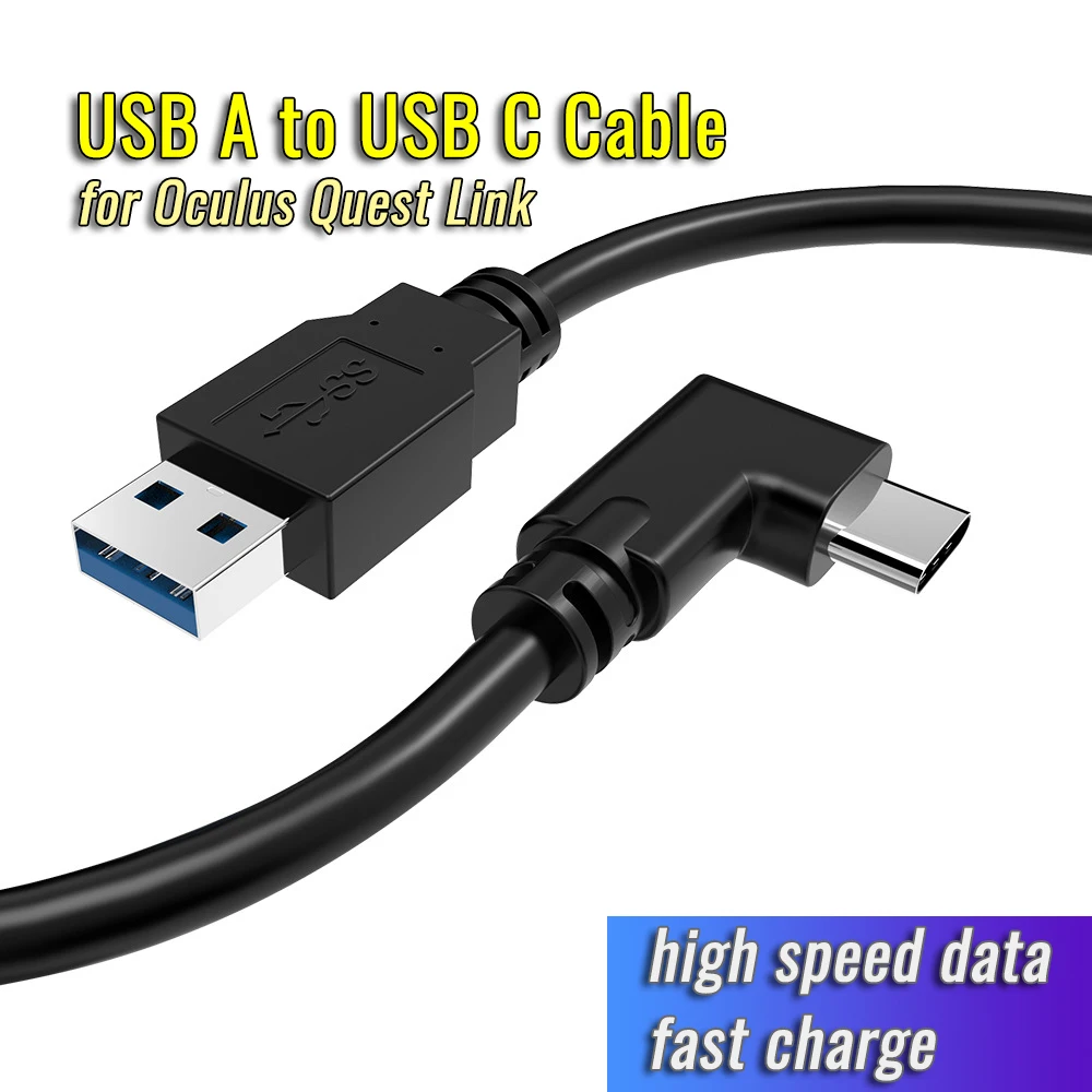 USB C кабель для Oculus Quest Link высокоскоростной передачи данных и быстрой зарядки