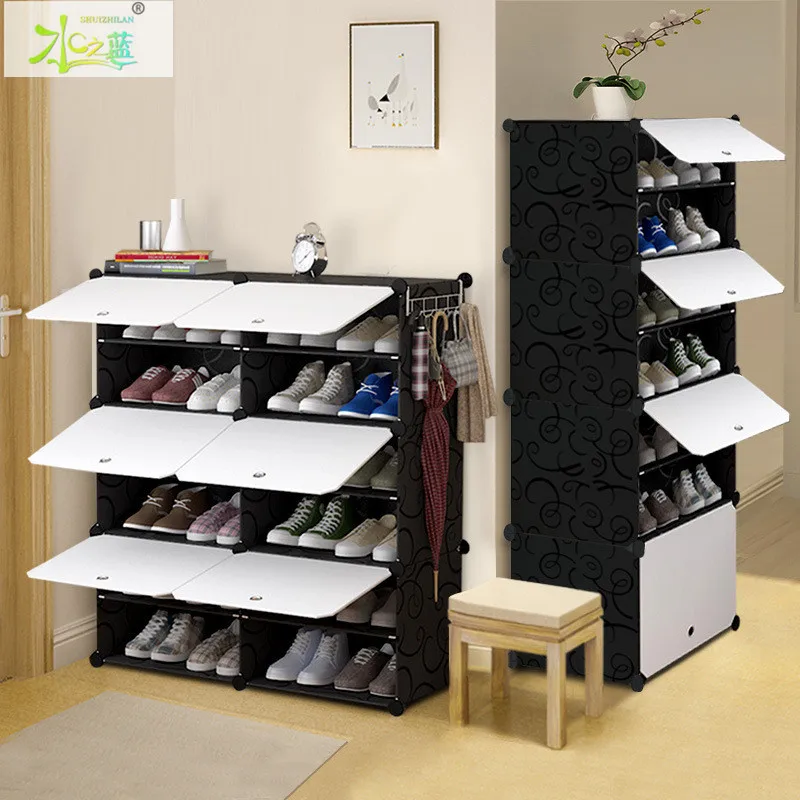 

Dust-proof Shoe Rack Large Capacity Shoe Cabinet Simple Modern Shoe Rack Simple Assembly Economical Household Space-saving