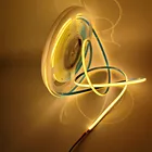 Гибсветодиодный светодиодсветильник панель COB DC12 в24 В 3000K 4000K, Сверхтонкая Светодиодная лента 5 мм, 384 светодисветодиодный, sm, линейная, высокая плотность, FOB, COB, мягкая светильник са освещения