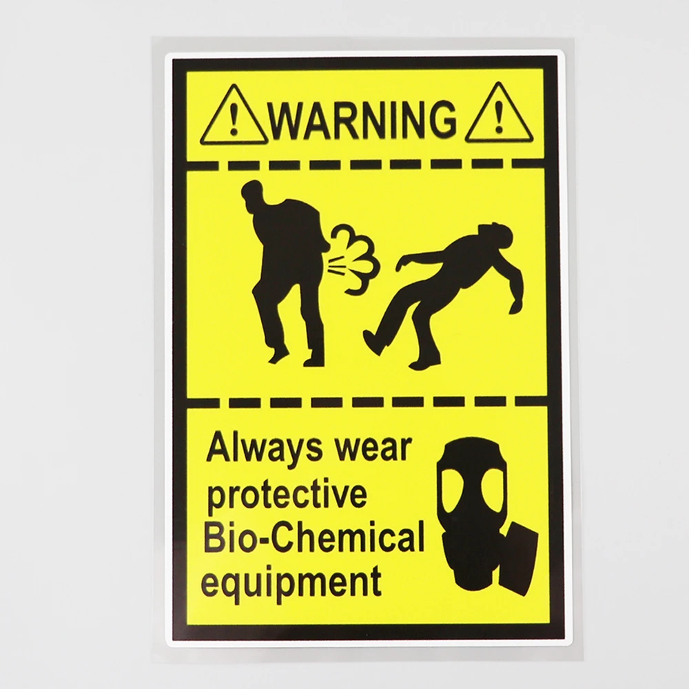 

Fuzhen Boutique Decals Exterior Accessorie Biohazard Funny Danger Sign Decal Warning PVC Creativity Car Sticker 15cm X 10cm