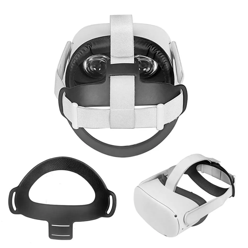 

Съемная профессиональная накладка на голову для Oculus Quest 2, Накладка для VR-гарнитуры из ТПУ, снимающая давление, фиксирующая рама высокого кач...