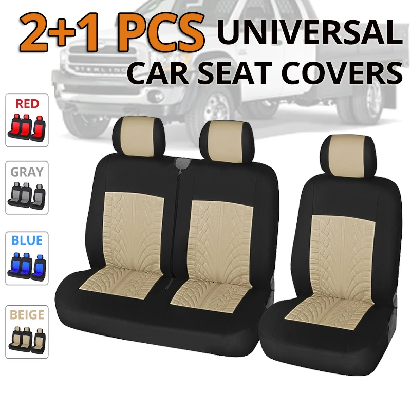 

2+1Type Seat Covers Car Seat Cover for Transporter/Van,Universal for Most Cars,Truck Interior,for Renault master 3 seater