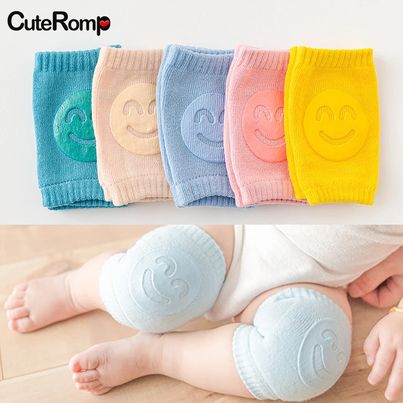 

Kids Non Slip Crawling Elbow Infants Toddlers Baby Accessories Smile Knee Pads Protector Safety Kneepad Leg Warmer Girls Boys