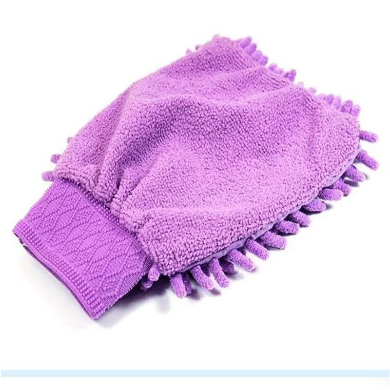 

Microfiber Chenille Gloves Multifunctional Wipes Car Washing Gloves Easy To Clean With Wet And Dry Cleaning Supplies