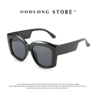 Солнцезащитные очки DDDLONG в стиле ретро для мужчин и женщин, модные, оверсайз, классические, винтажные, UV400, для активного отдыха D74