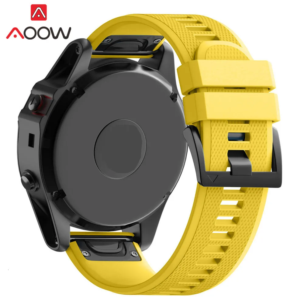Мягкий силиконовый ремешок для наручных часов 22 мм 26 мм для Garmin fenix 3 HR fenix 5X fenix 3HR fenix5 D2 S60 Quick Release Easy fit