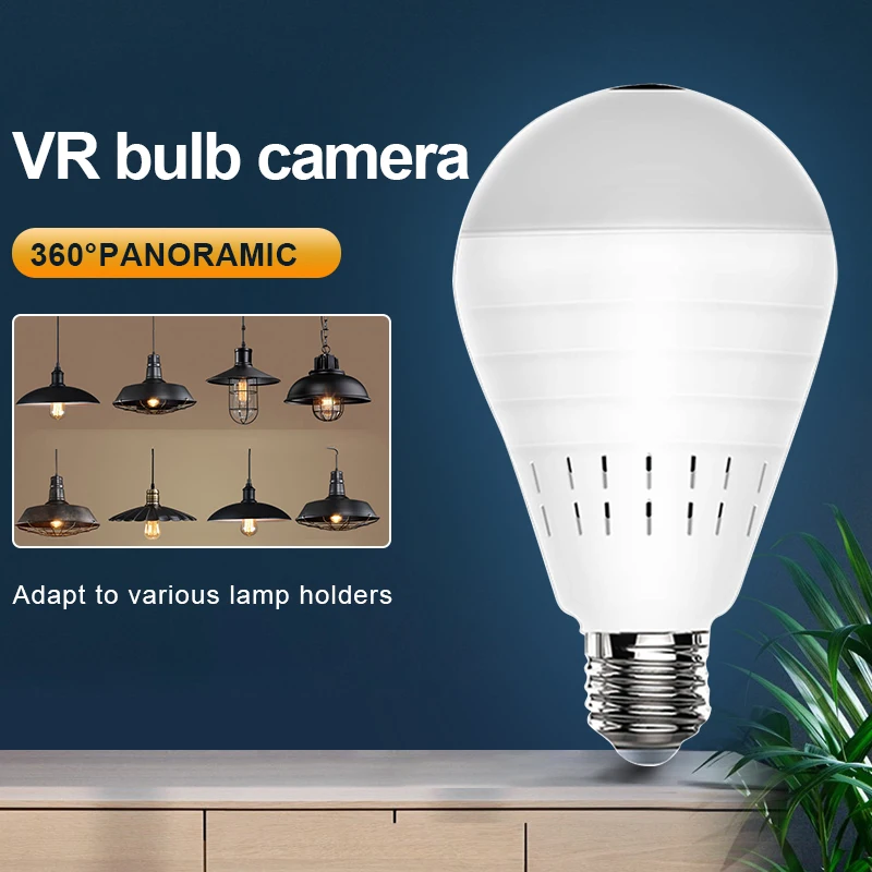

HD 960P Wifi Panorama Camera Security Lamp Panoramic Bulb CCTV Video Wireless Ip Camera Surveillance Fisheye Camera