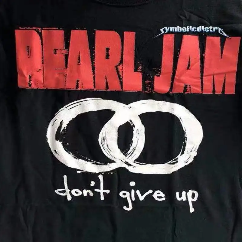 

Black large cotton heavy metal rock T-shirt 210g heavyweight cotton