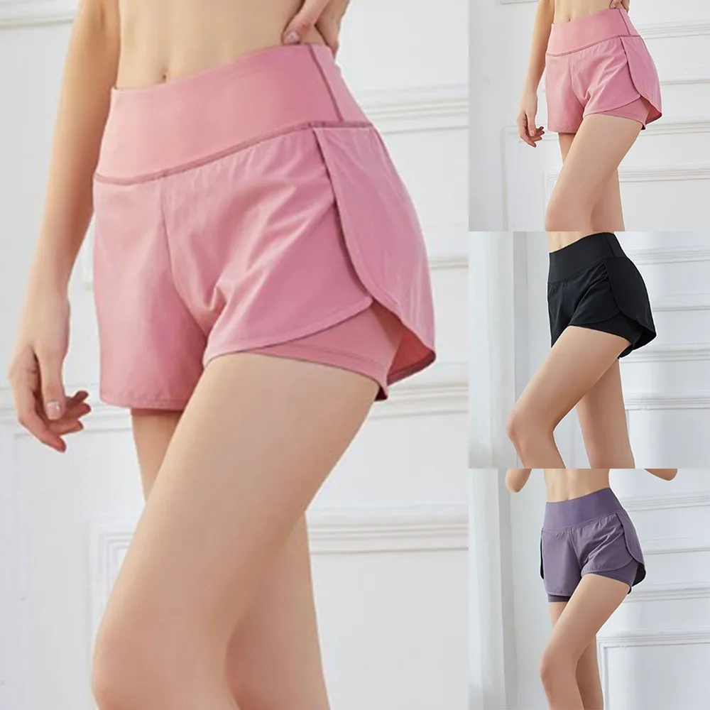 

Yoga Shorts Women's Fitness Top High Waist Elastic Running Workout Short Leggings Ladies Gym Sport Short Leisure Fitness Pants