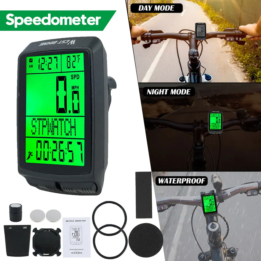 

Waterproof Bicycle Bike Cycle Lcd Display Digital Computer Speedometer Cycling Computer Power Meter Cycling Bike Accessories