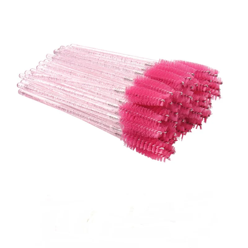 

200Pcs Disposable Crystal Eyelash Brush Mascara Wands Applicator Grafting Eyelash Curling Comb Beauty Makeup Tool Eye Lash Brush