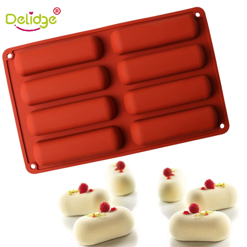 Delidge 1pcs Pillow Cake Mould Chocolate Mold Silicone Diy Fruit Sugar Pudding Mold Birthday Cake Production Tools