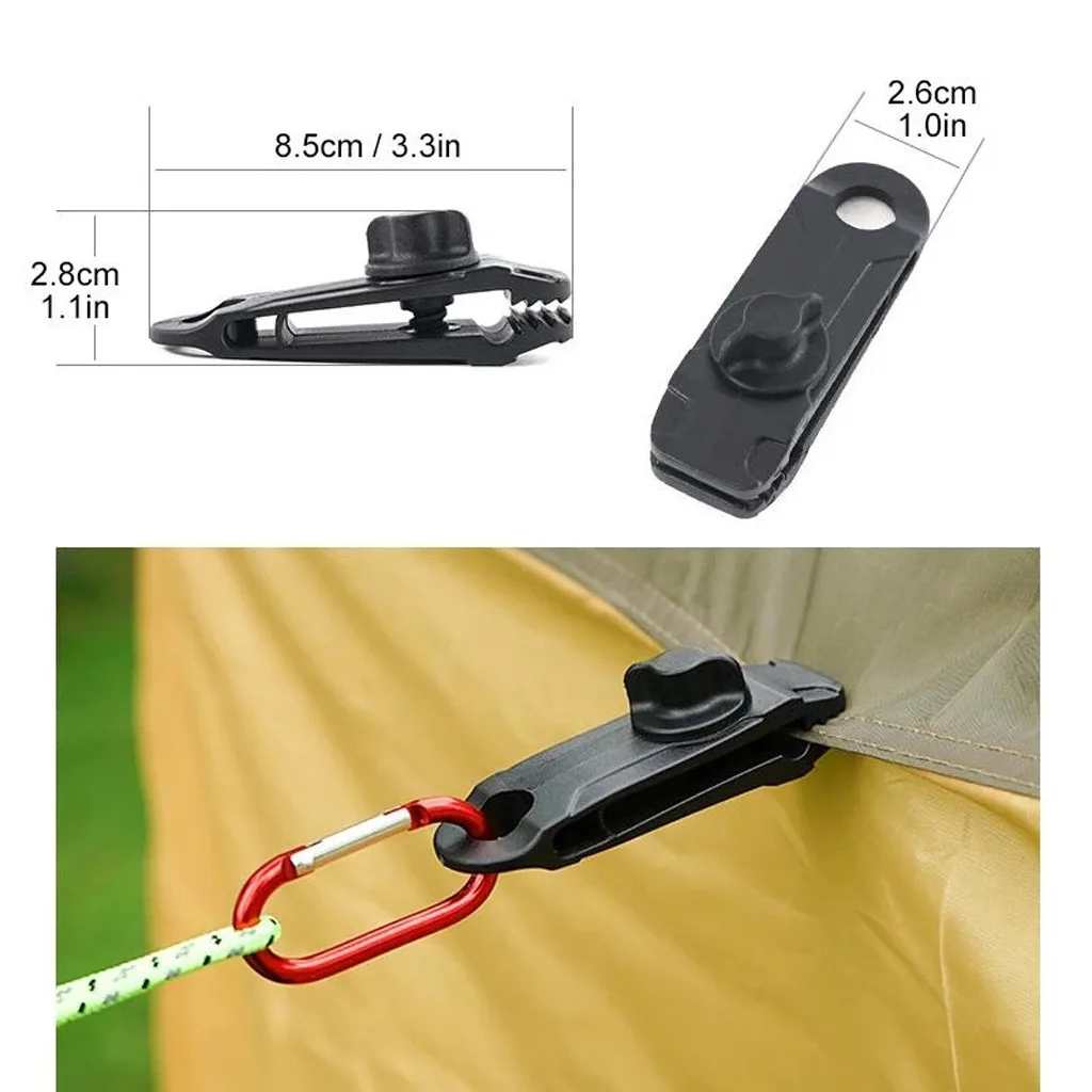 

5pcs Clips Heavy Duty High Quality Durable Premium Lock Grip Canopy Clamp for Awnings Camping Tarps Caravan Tent Accessories