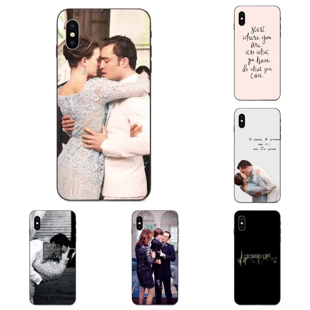 Сплетница Блэр и Чак для Galaxy A3 A5 A6 A6s A7 A8 A9 A10 A20E A30 A40 A50 A60 A70 A80 A90 Plus 2018 ТПУ новое