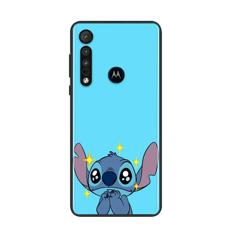 

Disney Stitch For Motorola G9 G8 G Edge One E7 E6 Power Lite Marco Hyper Fusion Plus Play Black Phone Case