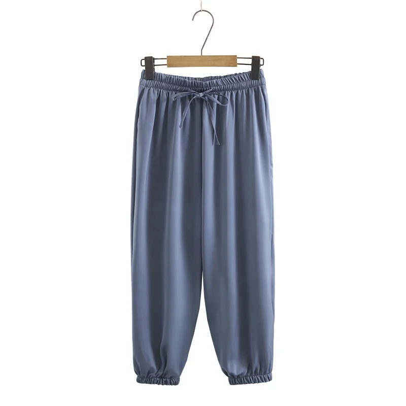 

Женские тонкие спортивные брюки с эластичной талией