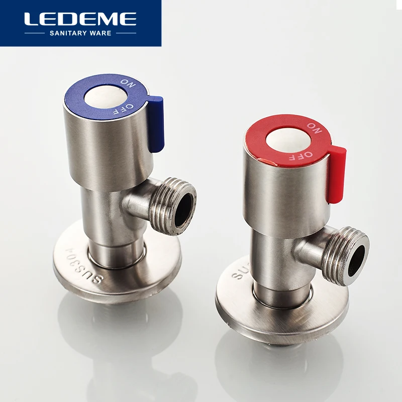 Треугольный клапан LEDEME для ванной комнаты аксессуары угловой 1/2 управления водой