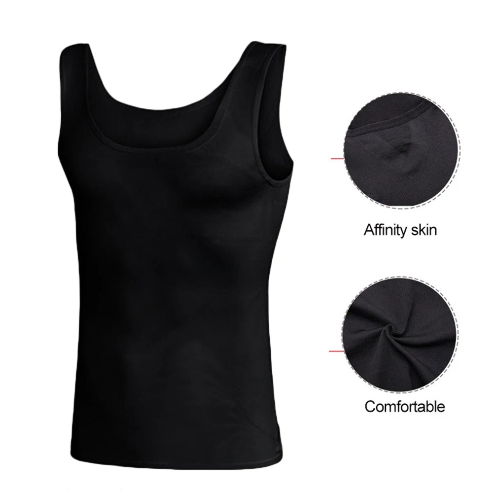 Shapewear Body Slim Underwear Shaper Men Waist Tummy Control Classical Shapewear Slimming Suits Neoprene Sweat Vest Weight Loss