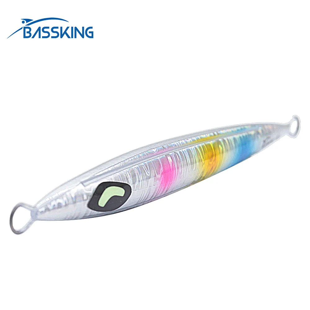 BASSKING Metal Jig Fishing Lure 60g 80g 100g 120g 140g 160g 180g 200g Saltwater Jigging Fishing Bait Isca Artificial Sea Tackle