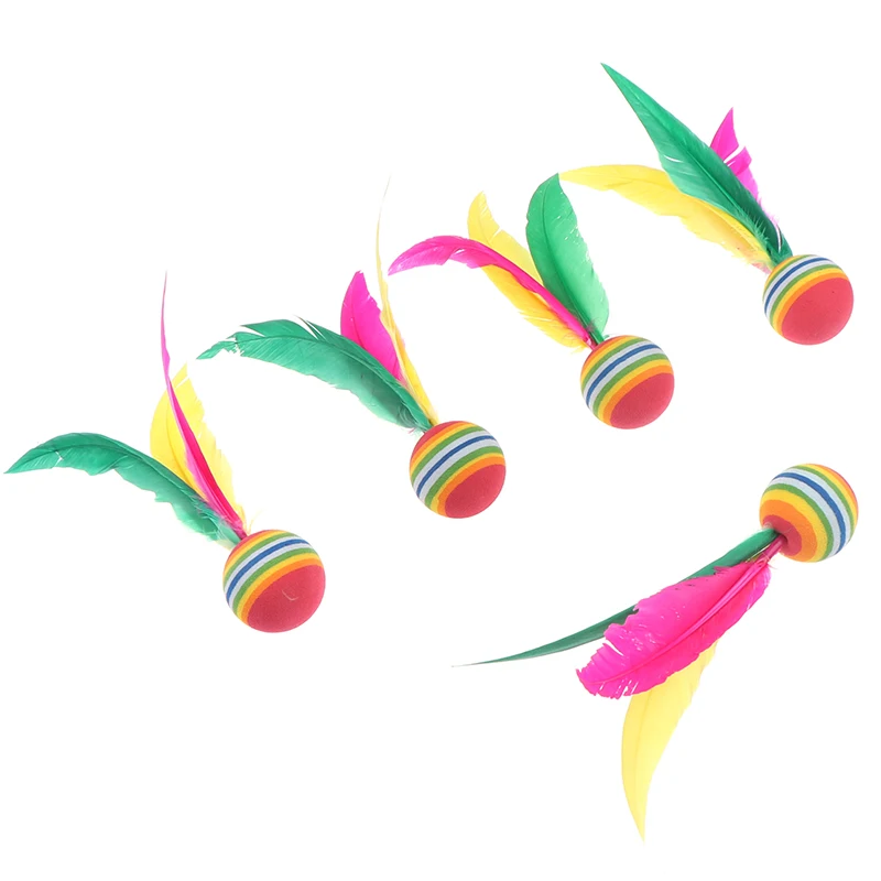 

Creative Exercise Balls Shuttlecock Foam Head Feather Toys Outdoor Kid Playing Games Training Sport Entertainment Toy