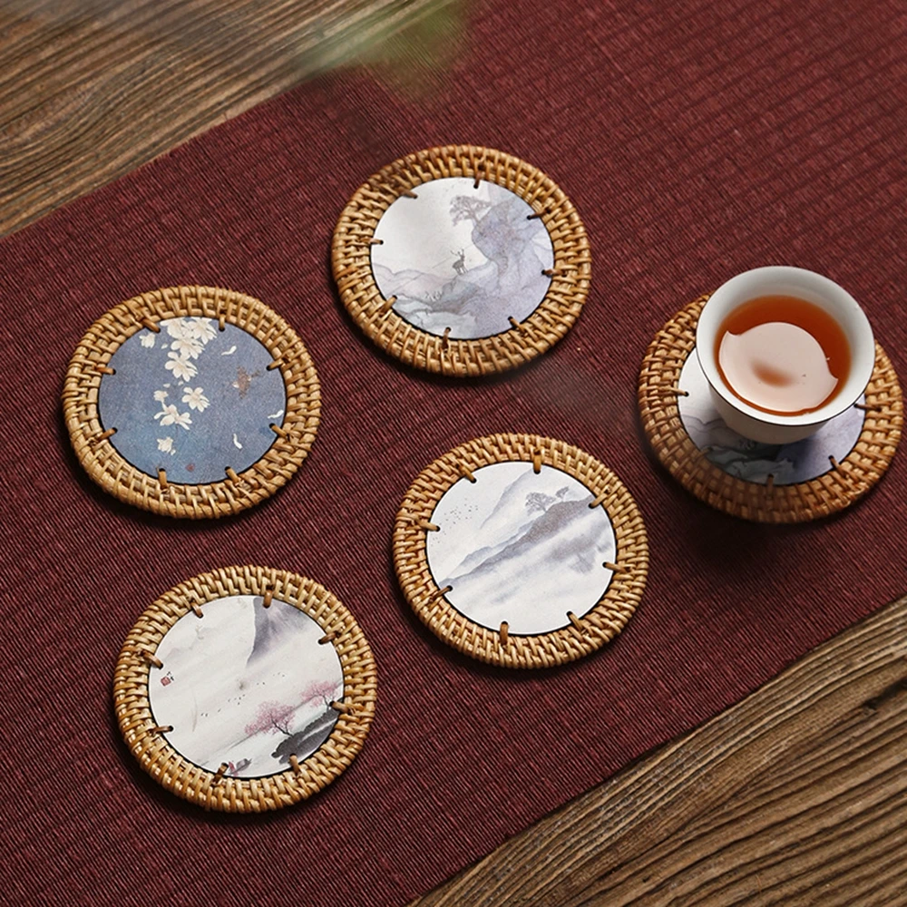 Подставка под тарелку подставки для кухонного стола подставка из ротанга