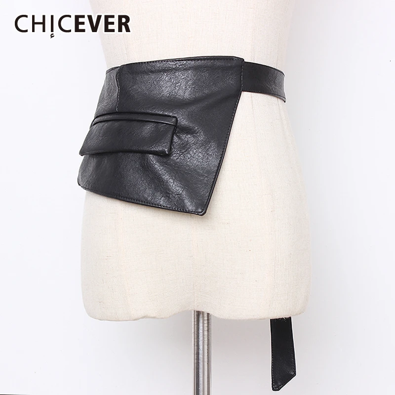 Асимметричные ремни CHICEVER из искусственной кожи для женщин украшение туники
