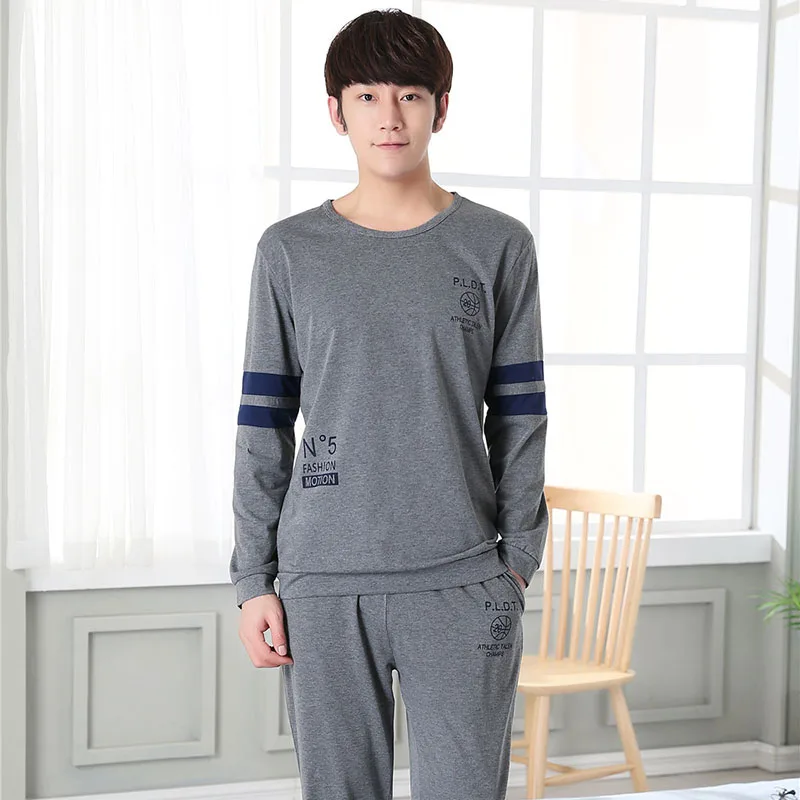 Высококачественная Домашняя одежда с длинным рукавом хлопковые Пижамные