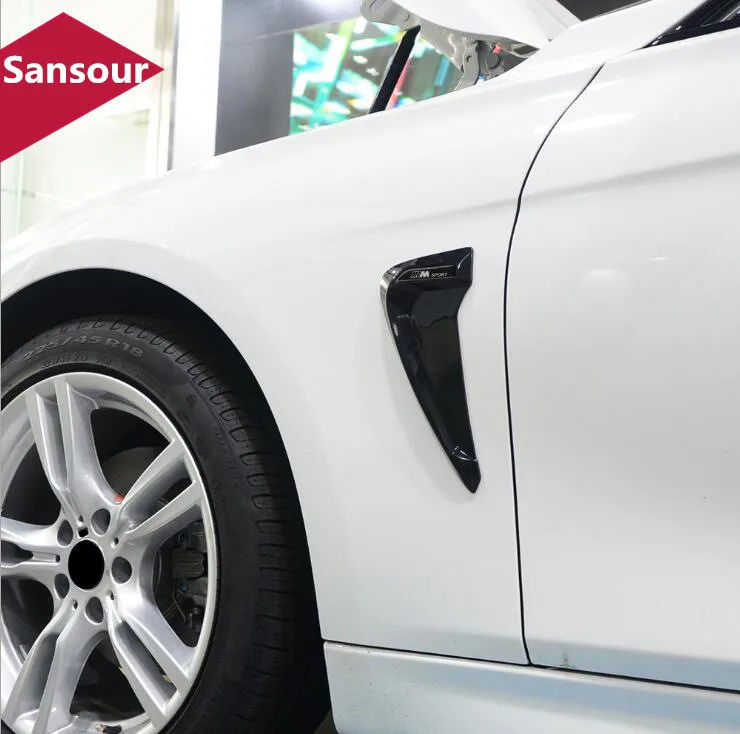 

1 Pair Car Side Air Vent Cover Trim Fender Sticker for BMW X1 X3 X5 X6 E36 E39 E46 Car Air Vent Fender Cover Trim Stickers ABS