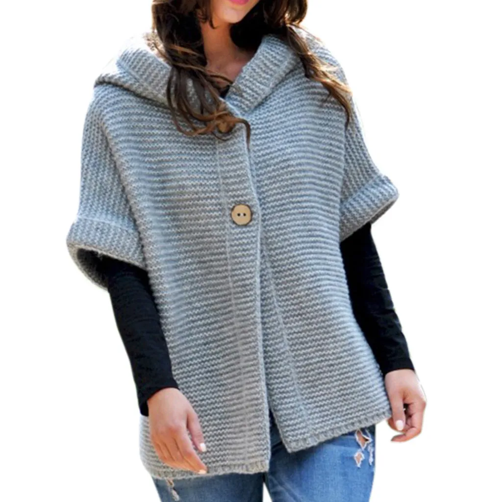 Женский осенне зимний свитер с капюшоном 2019 Кардиганы Верхняя одежда Пальто